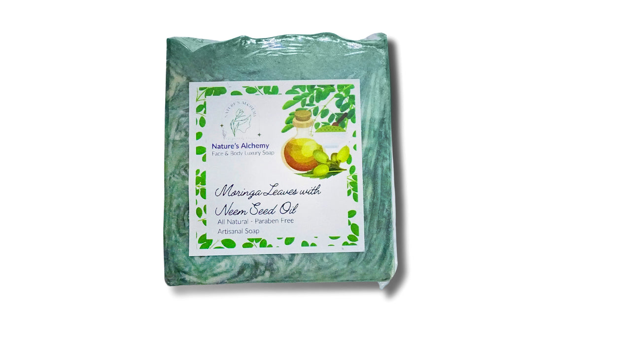 Nature's Alchemy Moringa Neem Oil Face & Body Soap  (125 gm)