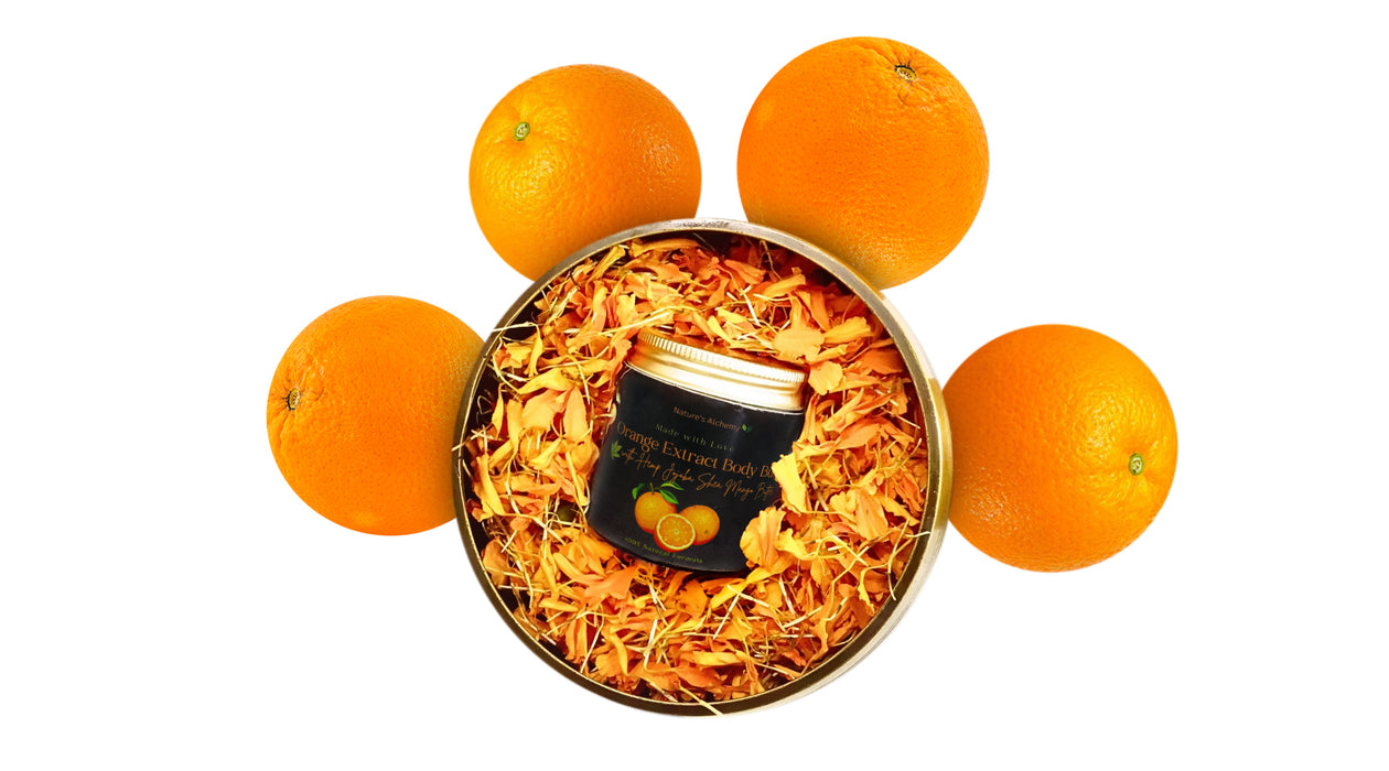 Nature's Alchemy Orange Body Butter with Jojoba, Hemp Oil and  Mango, Kokum Butter