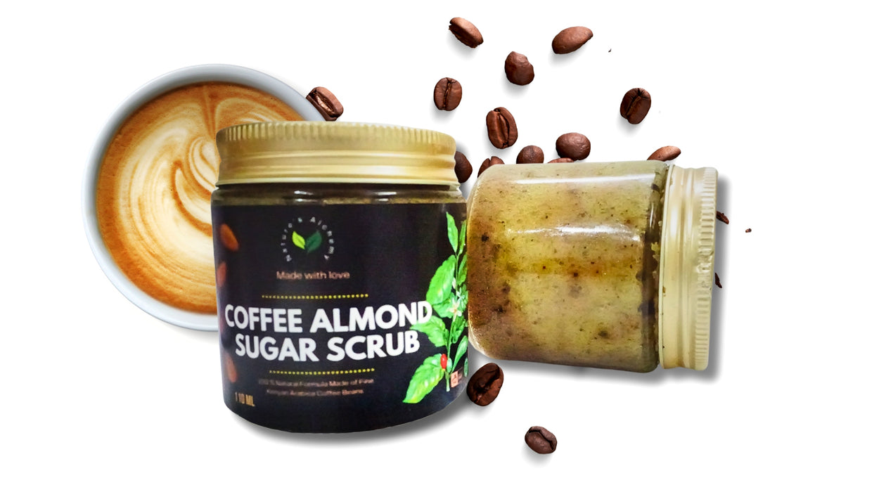 Nature's Alchemy  Good Morning Coffee Sugar Scrub & Coffee Soap Set