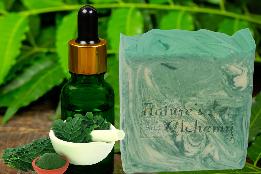 Nature's Alchemy Moringa Neem Oil Face & Body Soap  (125 gm)