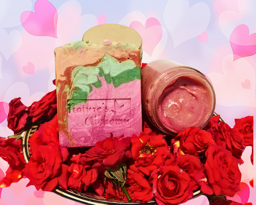 Rose Skin Pampering Gift Set for Someone You Love or Self Love