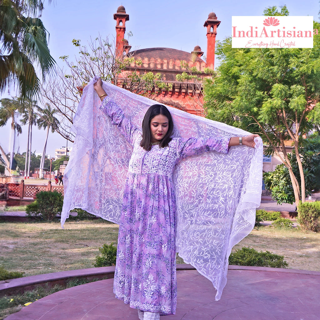 Purple tree sale kurti