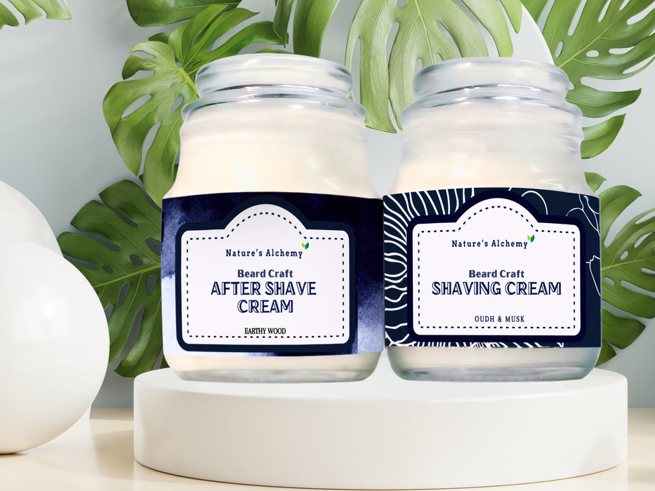 Nature's Alchemy Set of Shaving Cream & Aftersave - 100 gm (each)